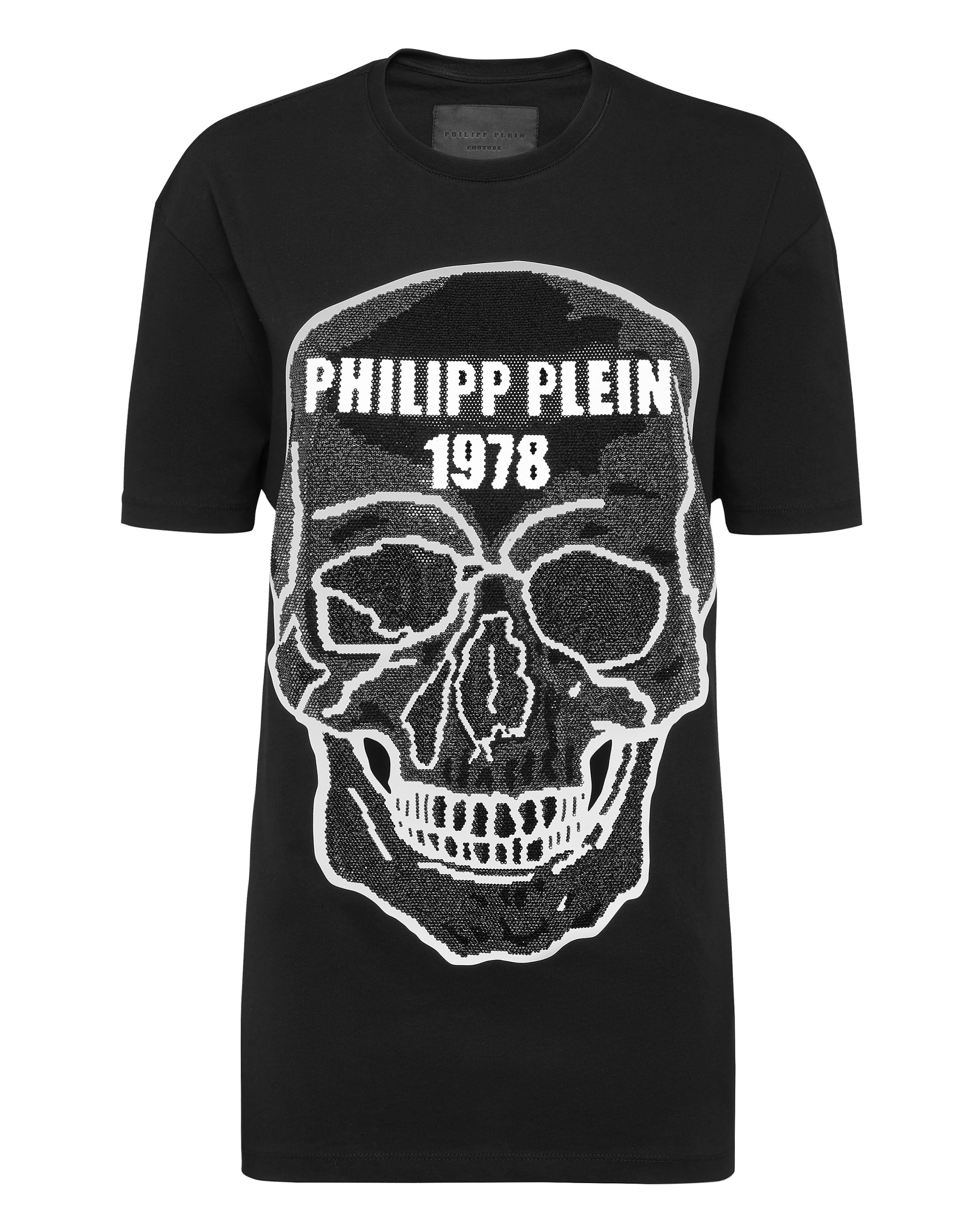 

Футболка с круглым вырезом SS Crystal Skull PHILIPP PLEIN, черный