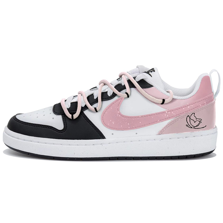 

Nike Кроссовки для скейтбординга Court Borough Pink Butterfly Dream низкие Black Pink детские
