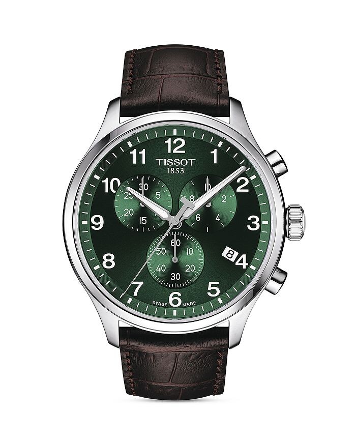 

Часы Tissot Chrono XL, 45 мм, зеленый