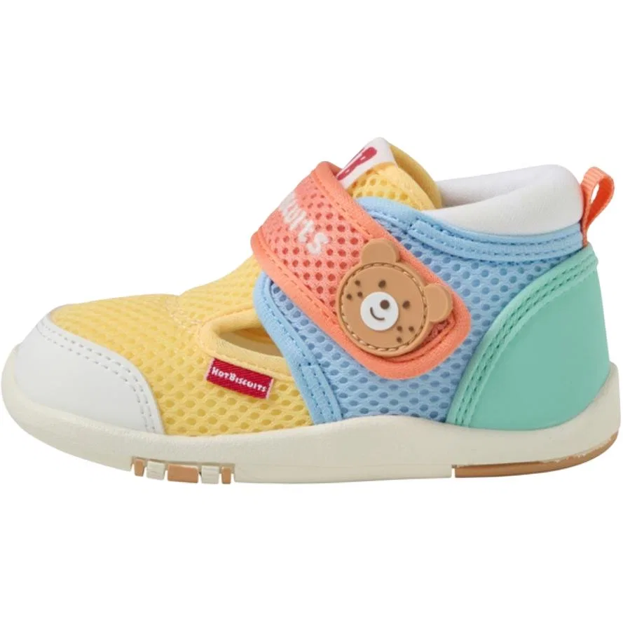 Кроссовки для малышей MIKI HOUSE Double Russell Breathable Support Low Top желто-оранжевые