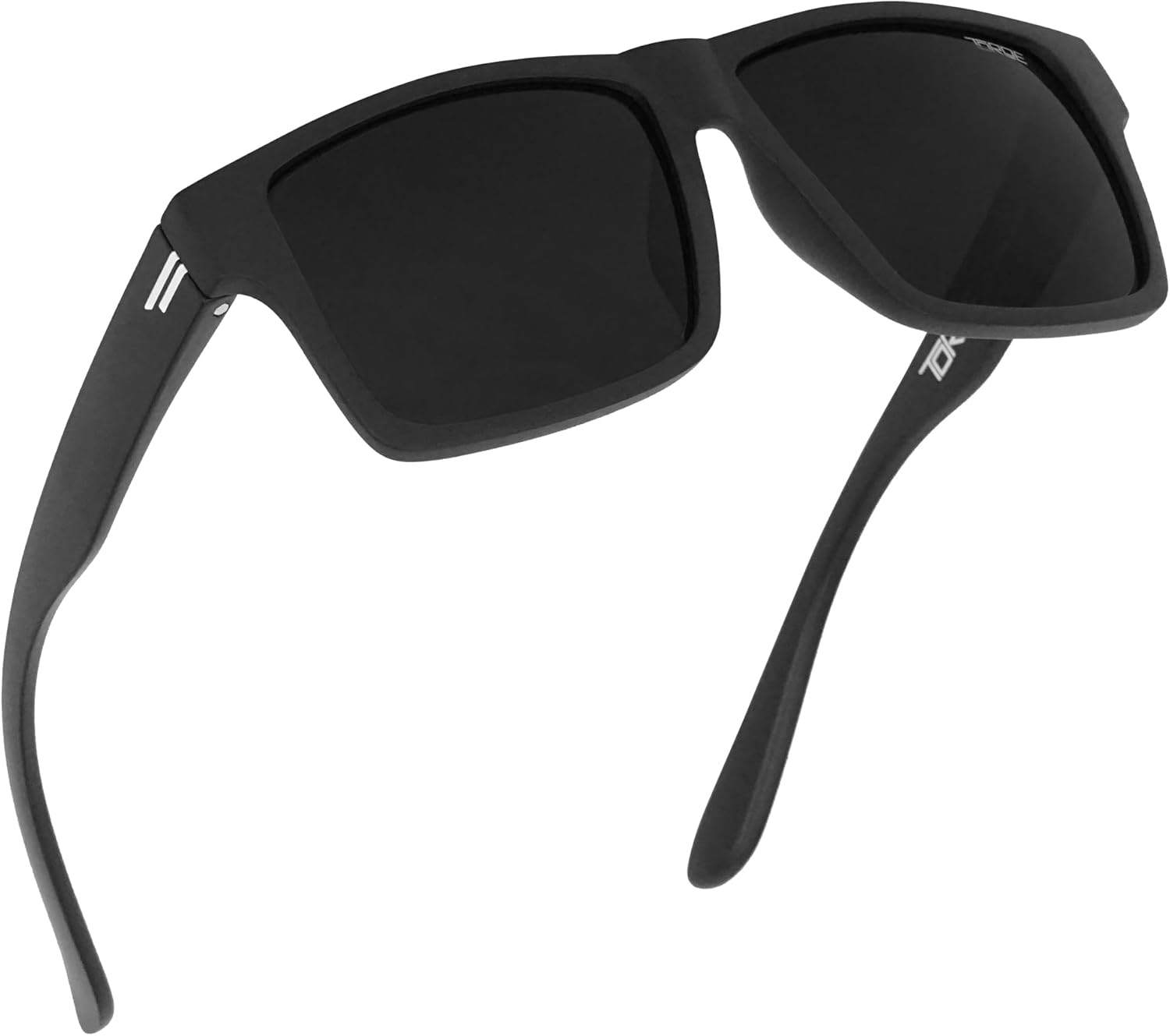 

Солнцезащитные очки TOROE Classic RANGE TR90 с поляризованными, небьющимися линзами из поликарбоната с гидрофобным покрытием и антибликовым покрытием, Matte Black | Black (Cat4)