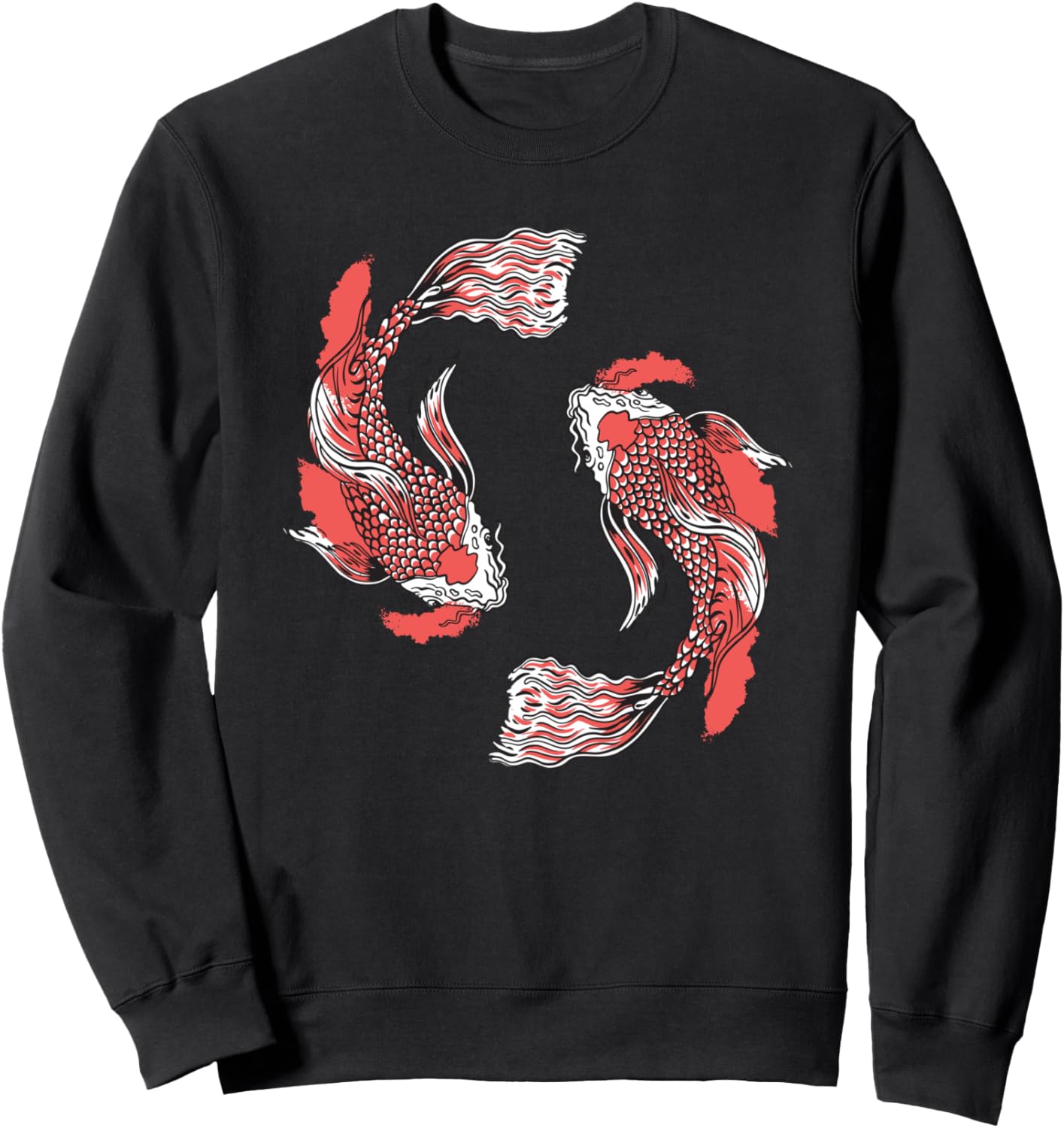 

Японская толстовка с изображением карпа кои (нишикигои) Koi Fish Gifts, черный