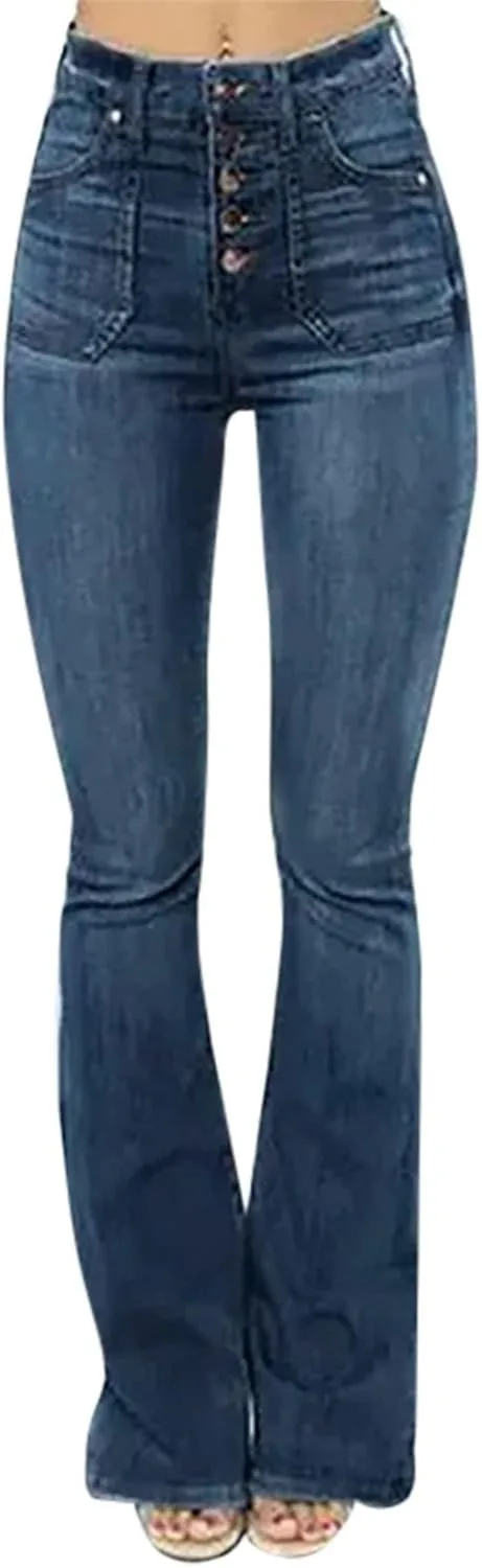 

Джинсы женские High Waisted Flare Curvy Fit с эффектом подтяжки