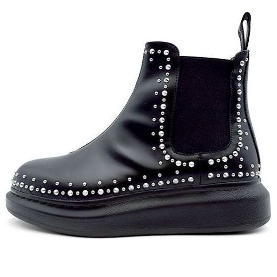 Кроссовки hybrid chelsea boots 'black studd' Alexander Mcqueen, черный