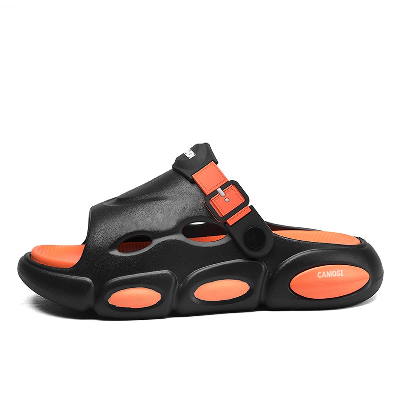 

CAMOSI Пляжные сандалии мужские черно-оранжевые, цвет Black Orange