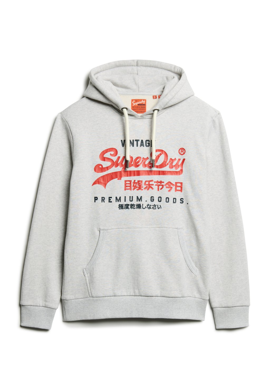 

Толстовка с капюшоном Superdry, светло-серый