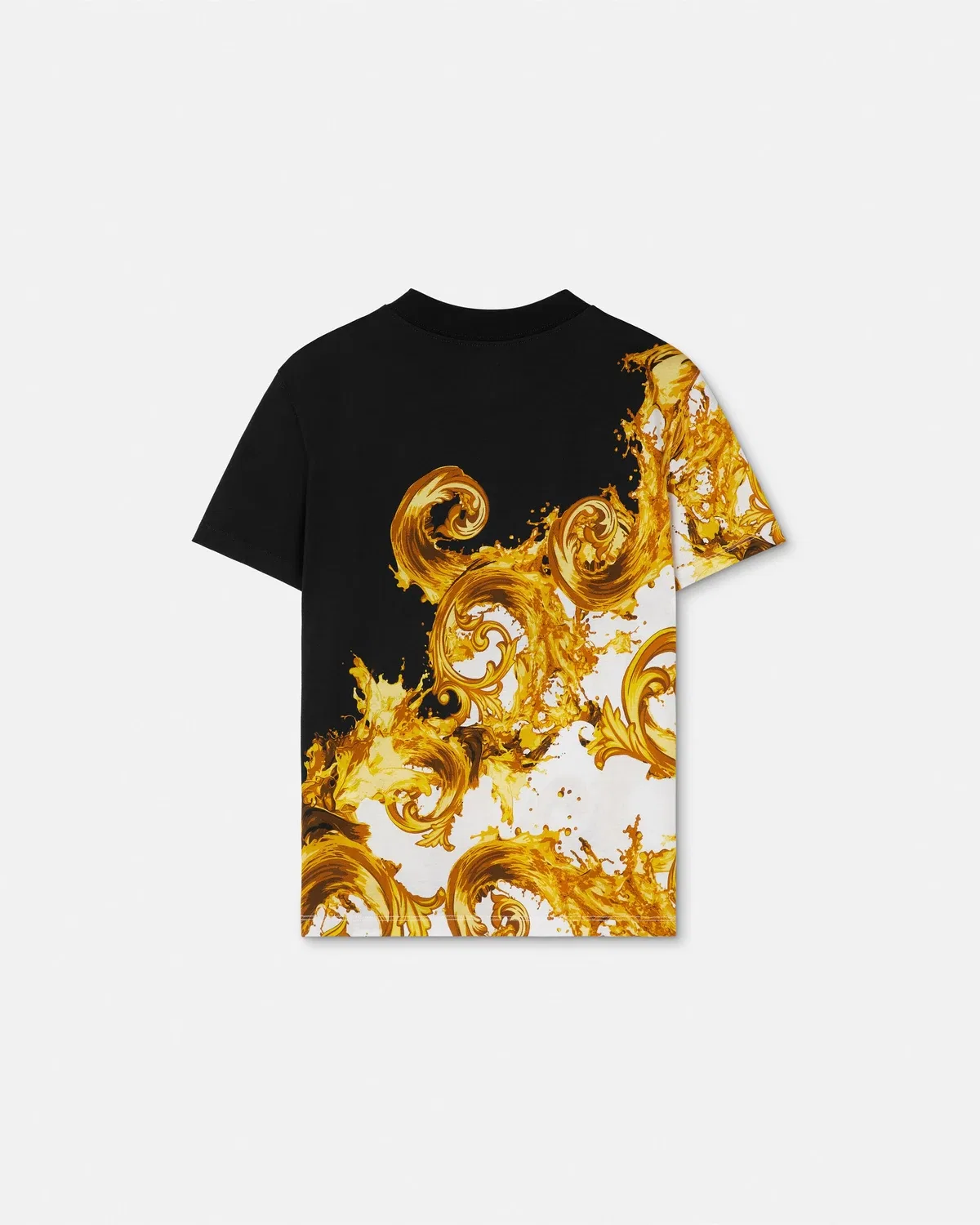 Футболка из хлопкового джерси с принтом VERSACE, черный — фото 3