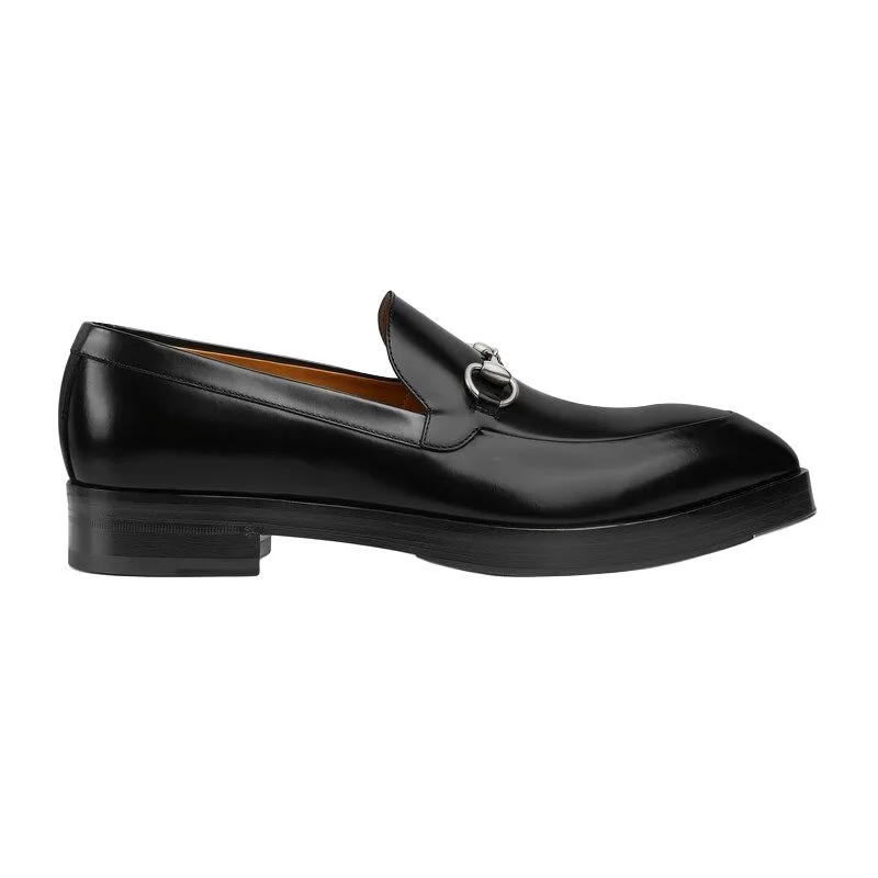 GUCCI Лоферы Burn черные — фото 3