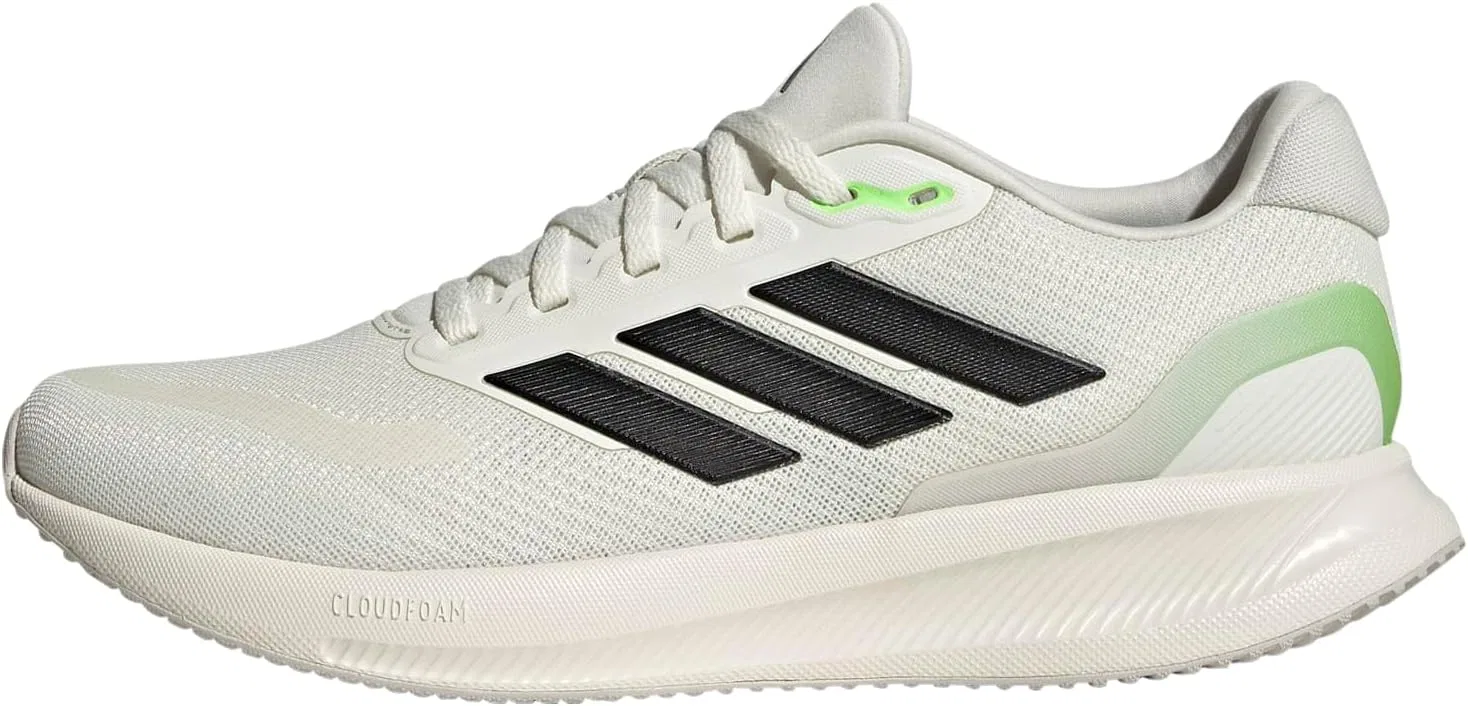 Мужские беговые кроссовки Adidas Runfalcon 5, Off White Core Black Lime Burst