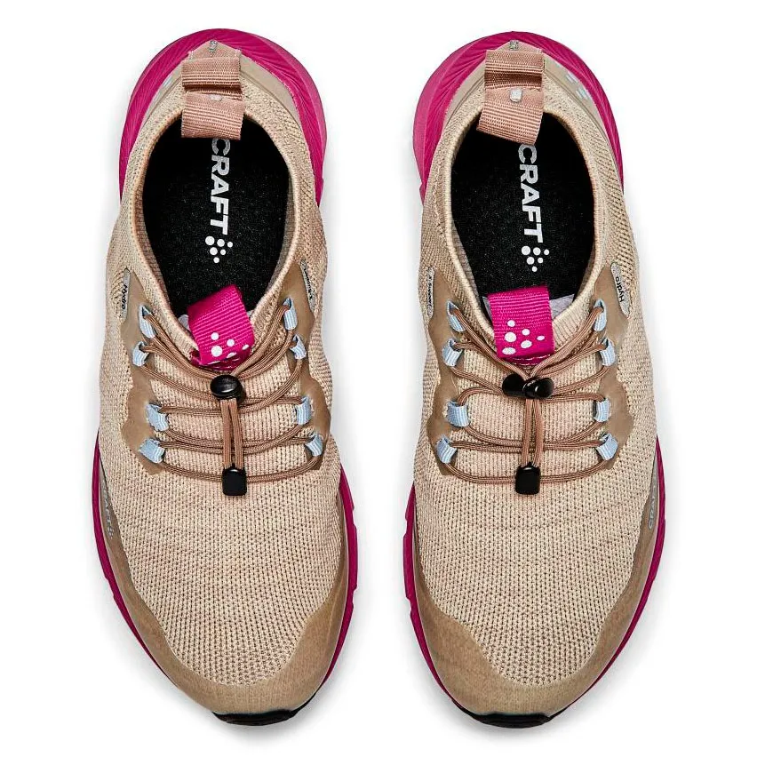 Женские трейловые кроссовки Nordic Fuseknit Hydro Mid Craft, Ecru/Roxo — фото 4