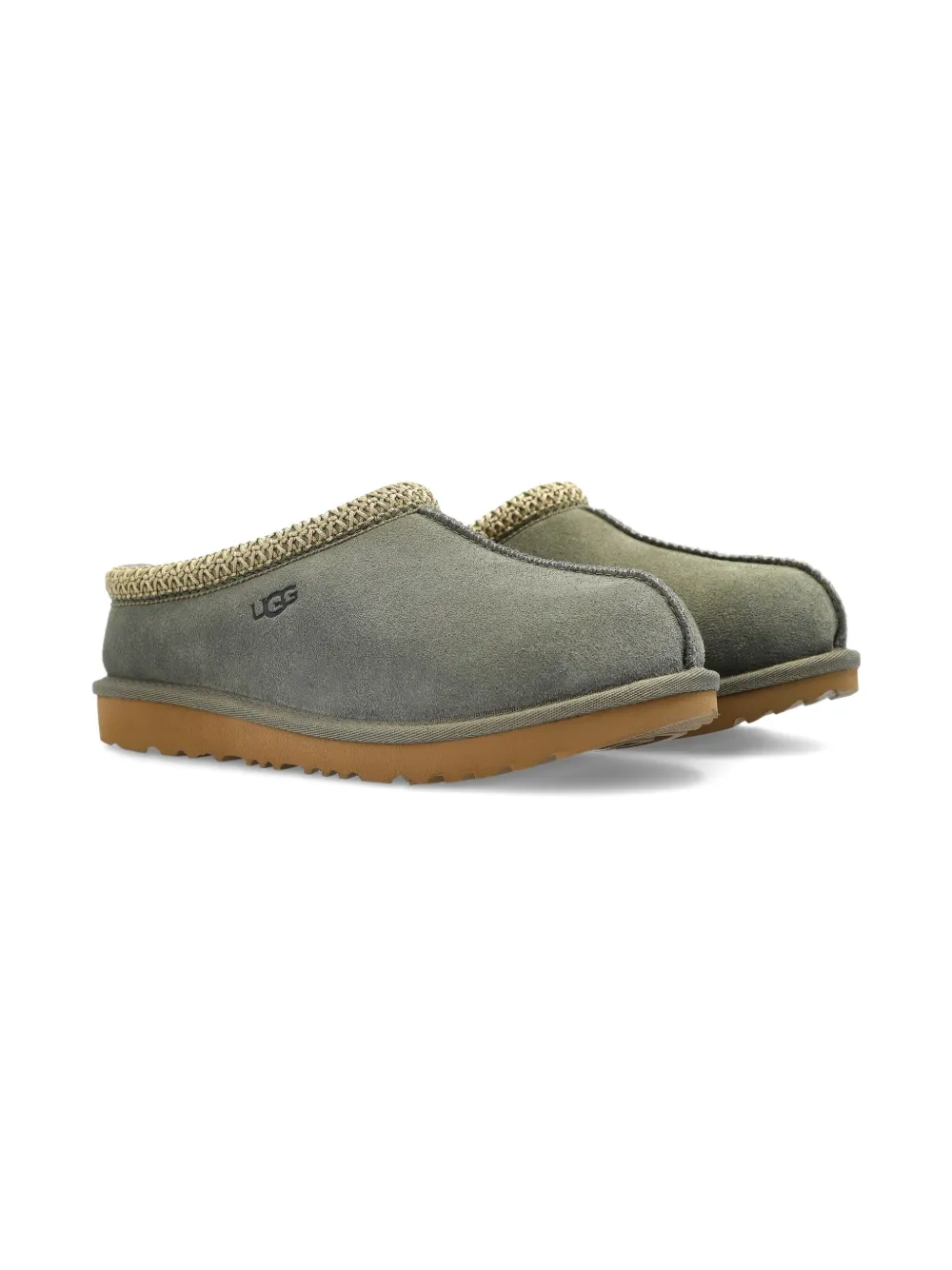 Слиперы Tasman с плетеной отделкой UGG Kids, серый — фото 2