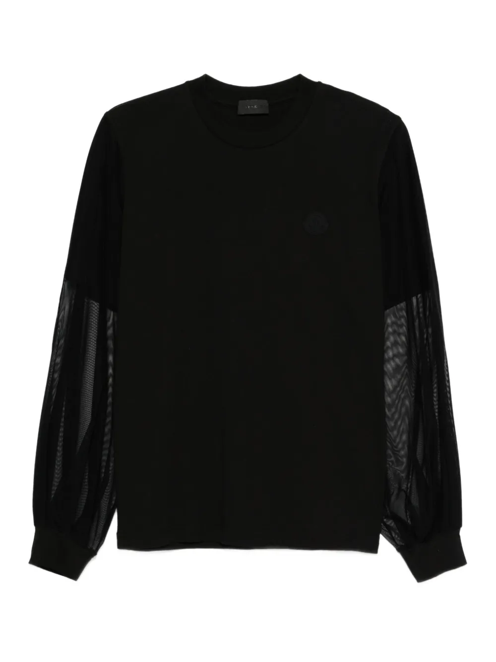 

Толстовка с сетчатыми вставками MONCLER, черный