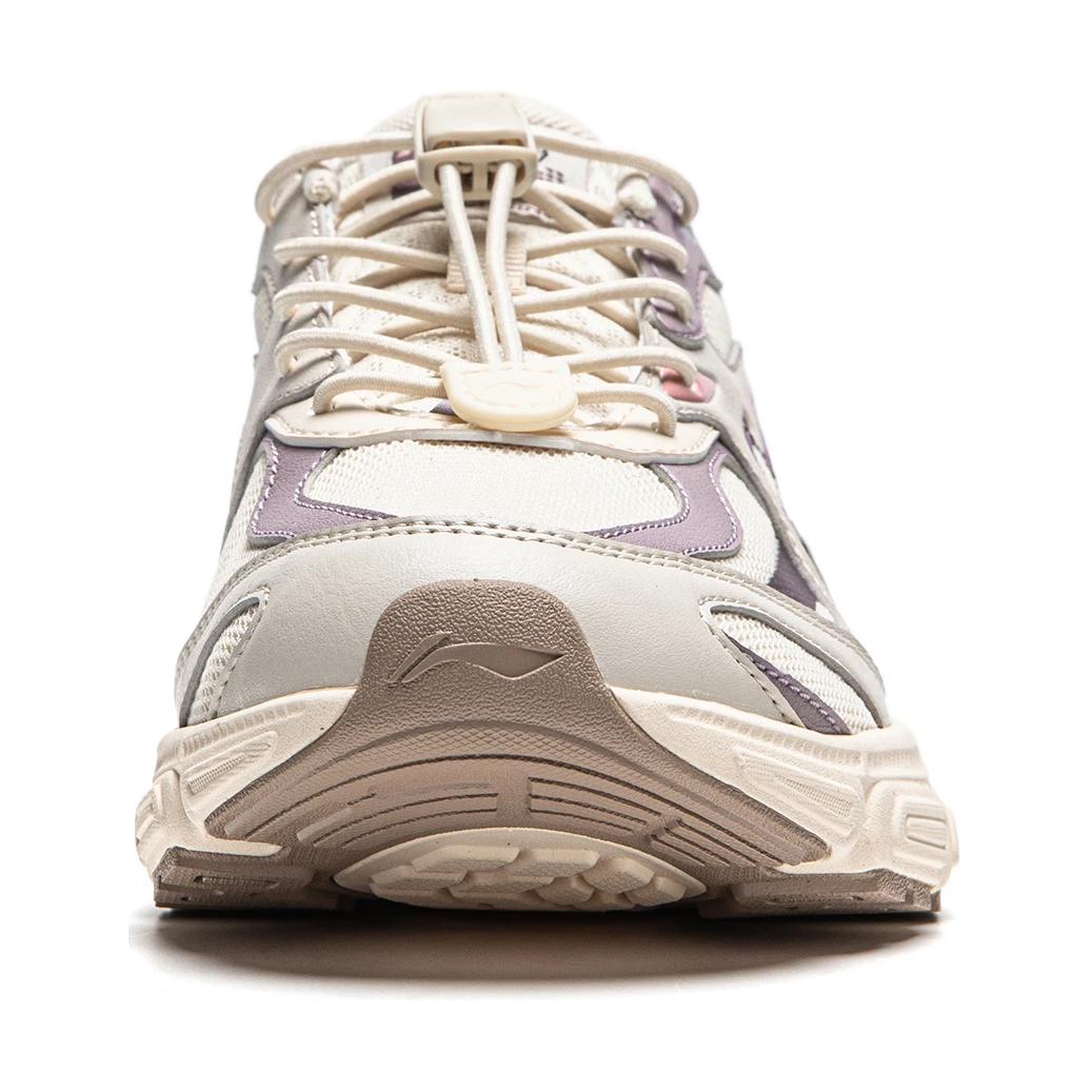 Амортизаторы Rebound Low Top Детские Повседневные Кроссовки Бежево-Фиолетовые LINING YOUNG — фото 3