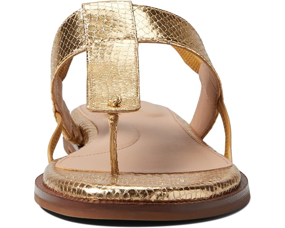 Сандалии Cole Haan Winslet Thong Sandal, цвет Gold Metallic — фото 2