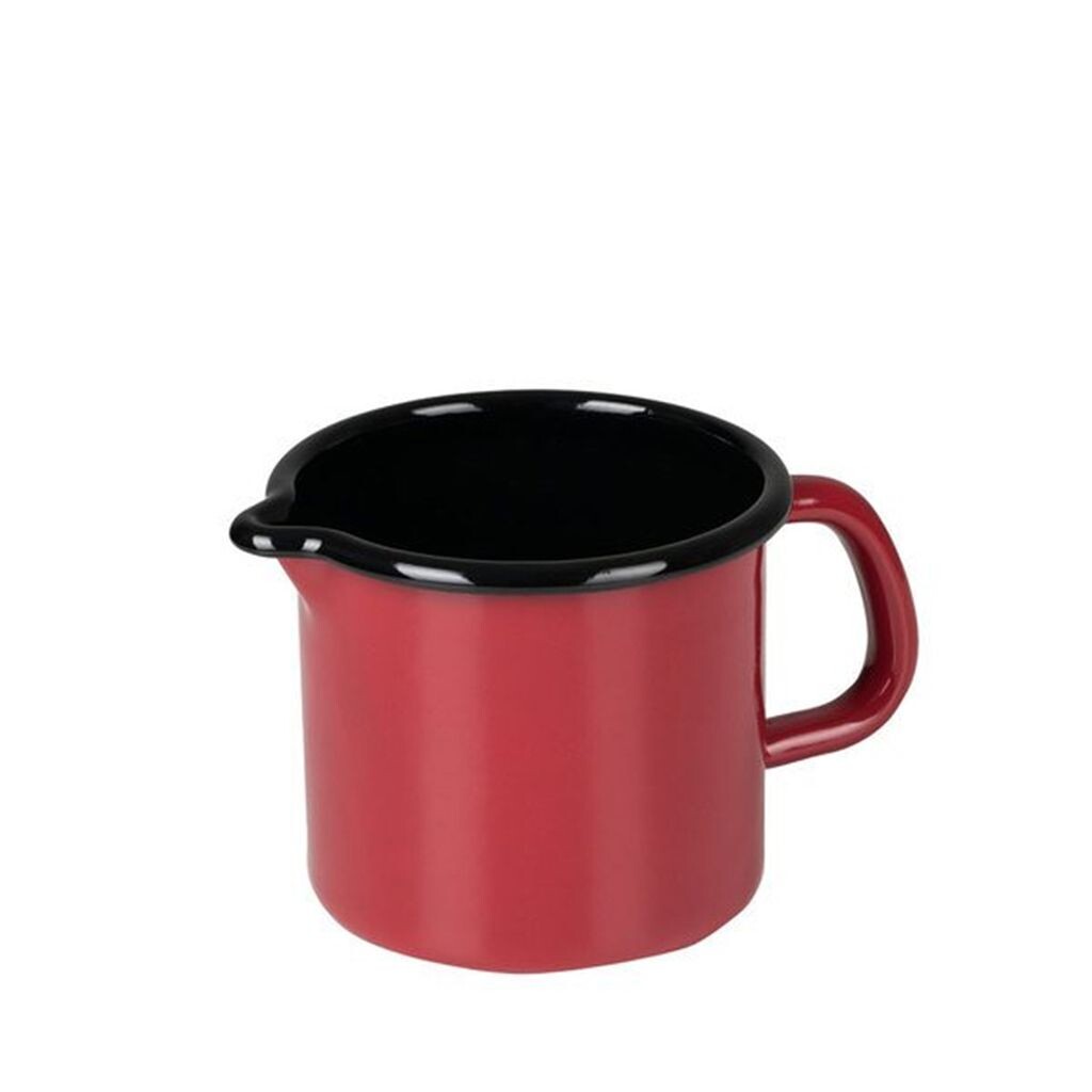 

Молочник RISS 0,75л Ø10см, эмаль, красный Riess