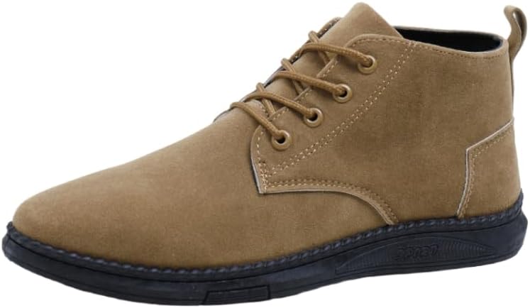 

Мужская повседневная обувь - низкие ботинки на шнуровке - подходят для осенних образов или для использования на улице Hoalox, коричневый