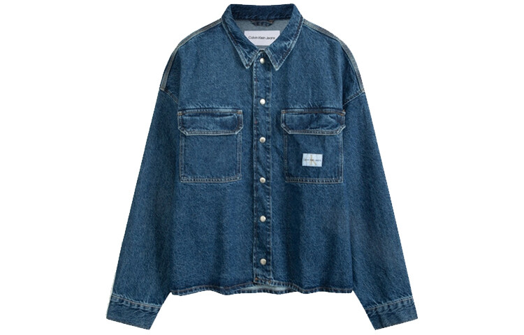 

Мужская джинсовая куртка Calvin Klein, цвет Dark Blue Denim