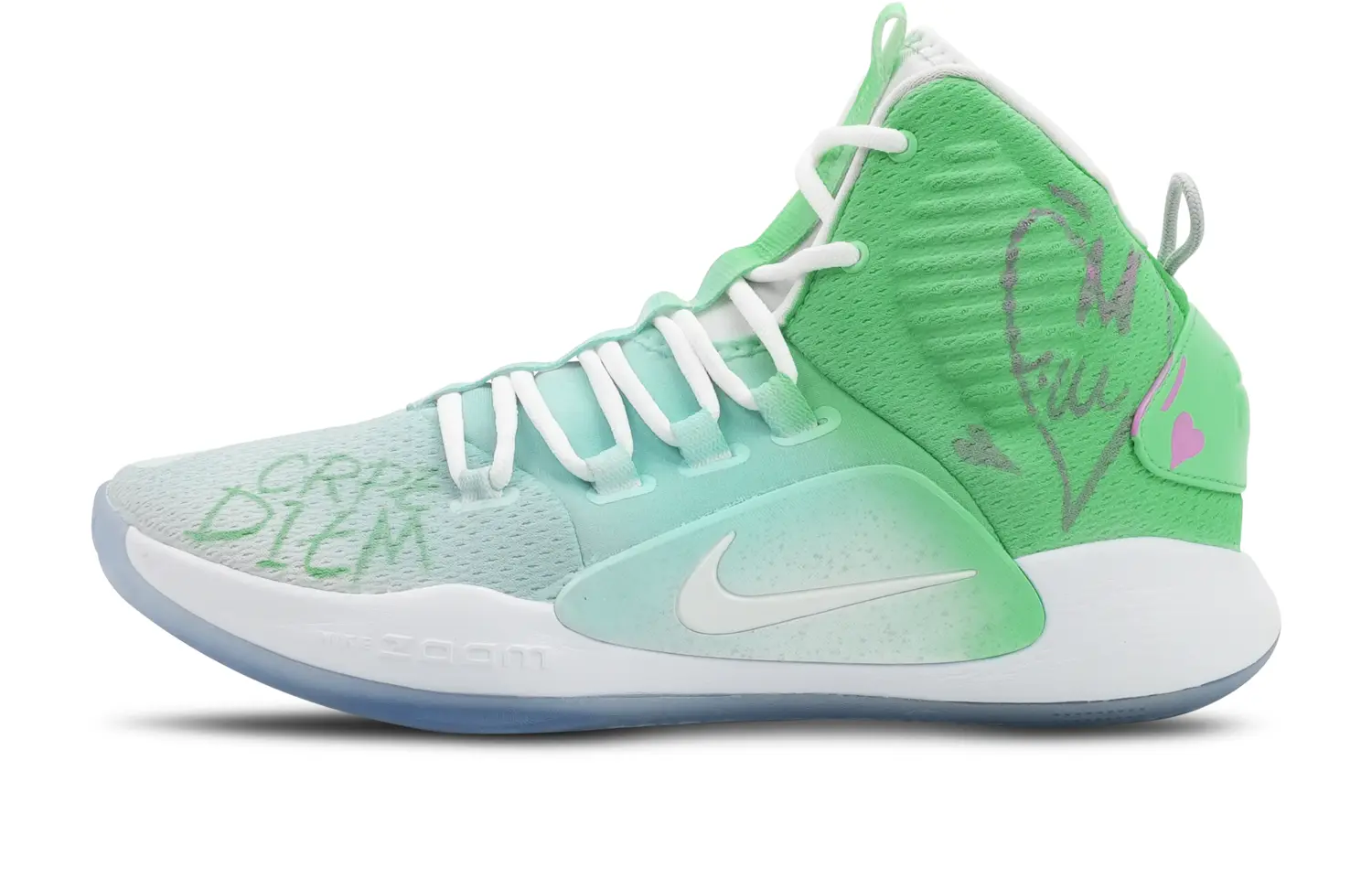 

Баскетбольные кроссовки Hyperdunk X мужские, среднего размера, белые/зеленые Nike
