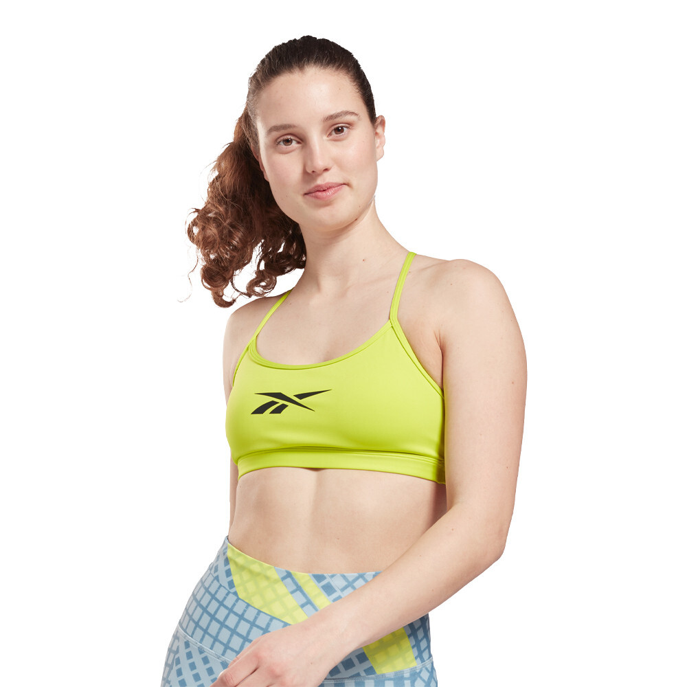 

Спортивный бра Reebok Lux Skinny Strap, желтый