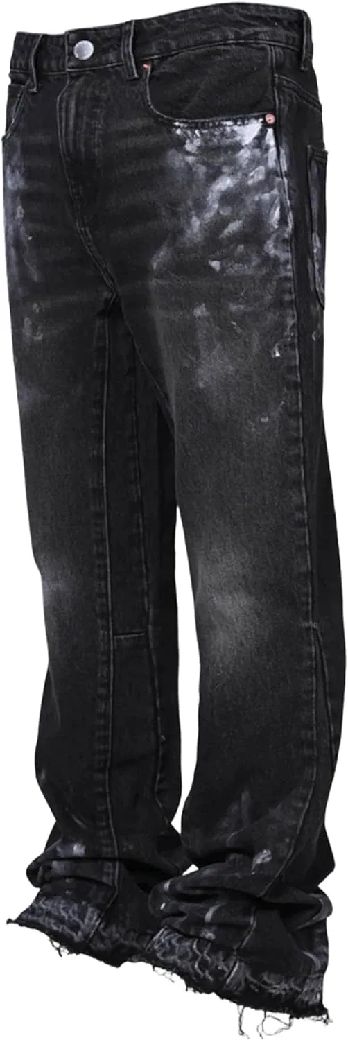 Джинсы клеш Men's Slim Fit, Black