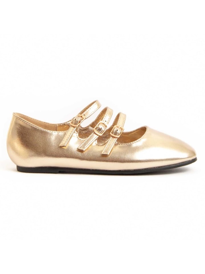 Montevita Балетки Ballerinas Ballekid in Golden — фото 2