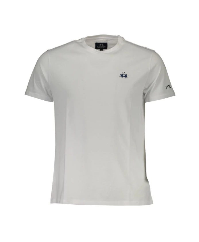 

Белая хлопковая мужская футболка La Martina, белый