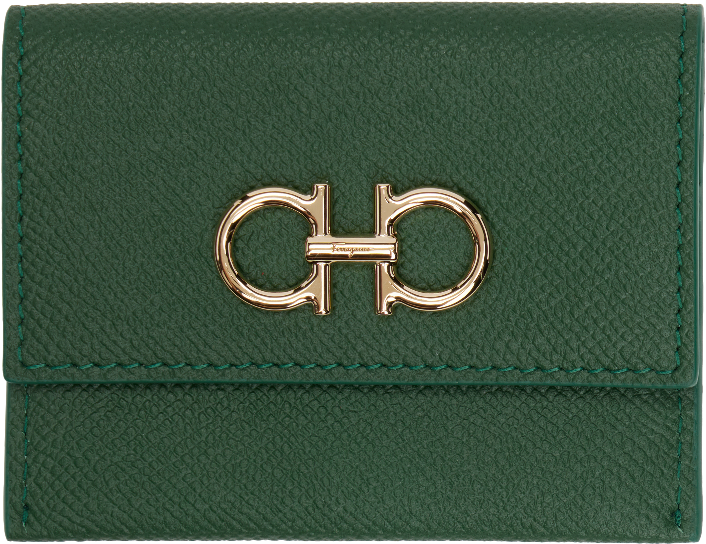 

Зеленый кошелек Gancini Ferragamo
