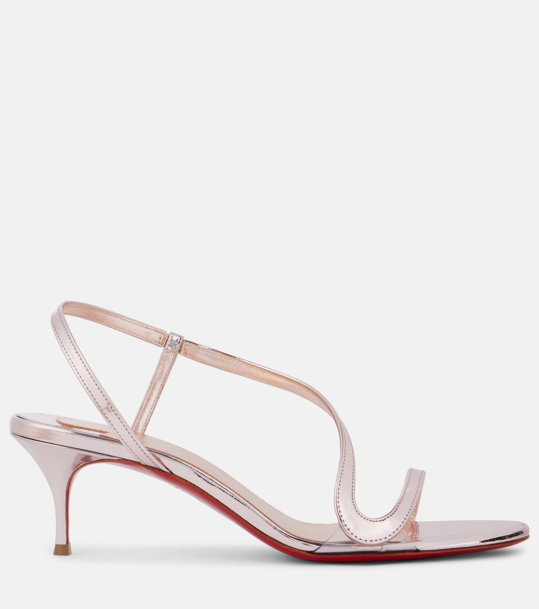 Розали металлик кожаные сандалии Christian Louboutin, Vintage Rose/Lin Vintage Rose — фото 4