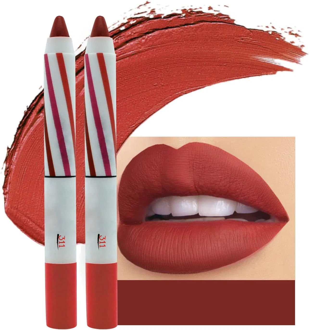 Губная помада Colorful Glossy Lip Pen, Generic, 1 шт., цвет K — фото 2