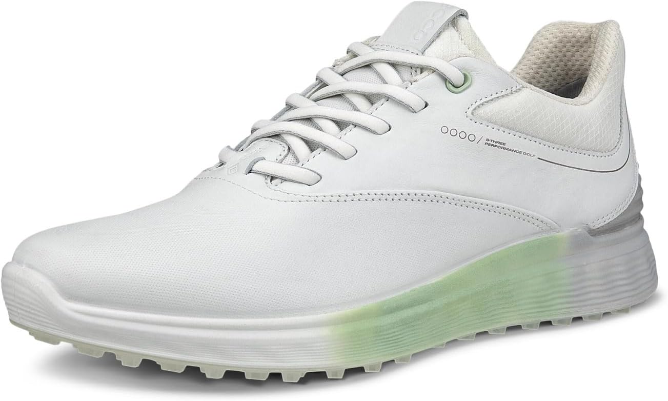 Кроссовки ECCO Golf S-Three GORE-TEX Waterproof, цвет White/Matcha