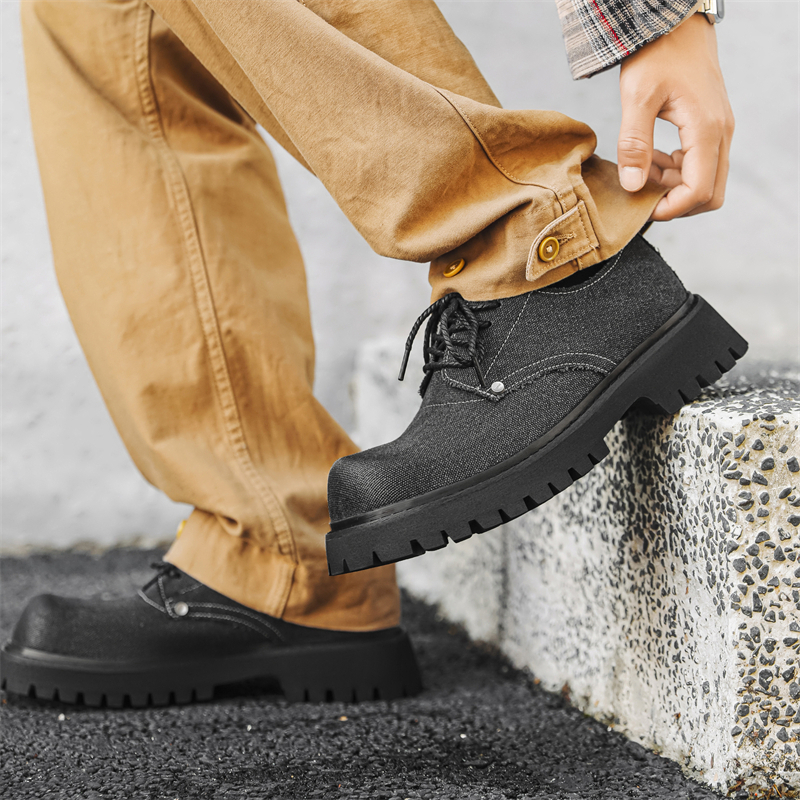 Dounkol Мужские стильные повседневные кроссовки Cool Casual Shoes с эффектом увеличения роста белого цвета, цвет White Height Increasing — фото 2