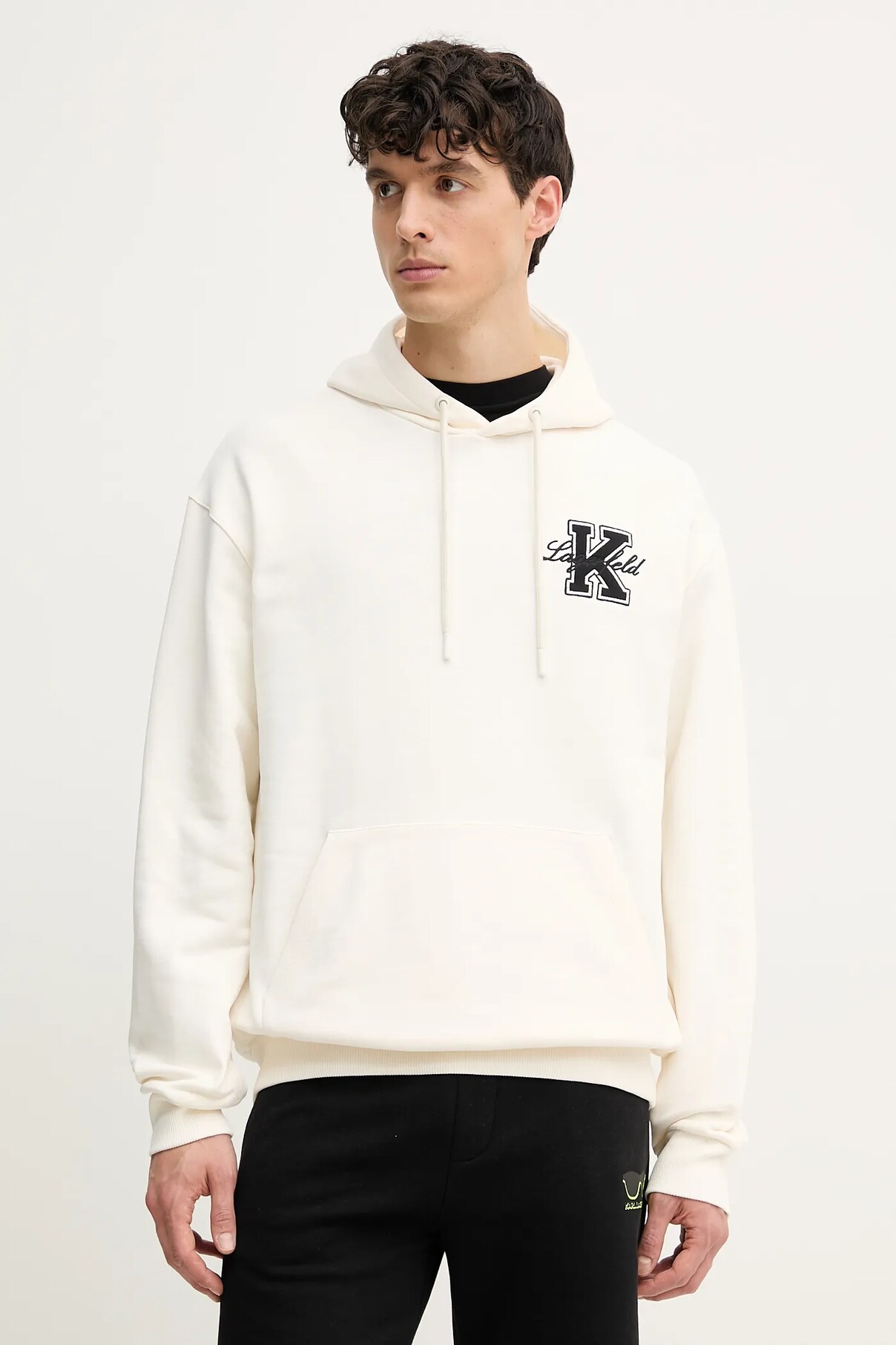 

Хлопковая толстовка Karl Lagerfeld, бежевый