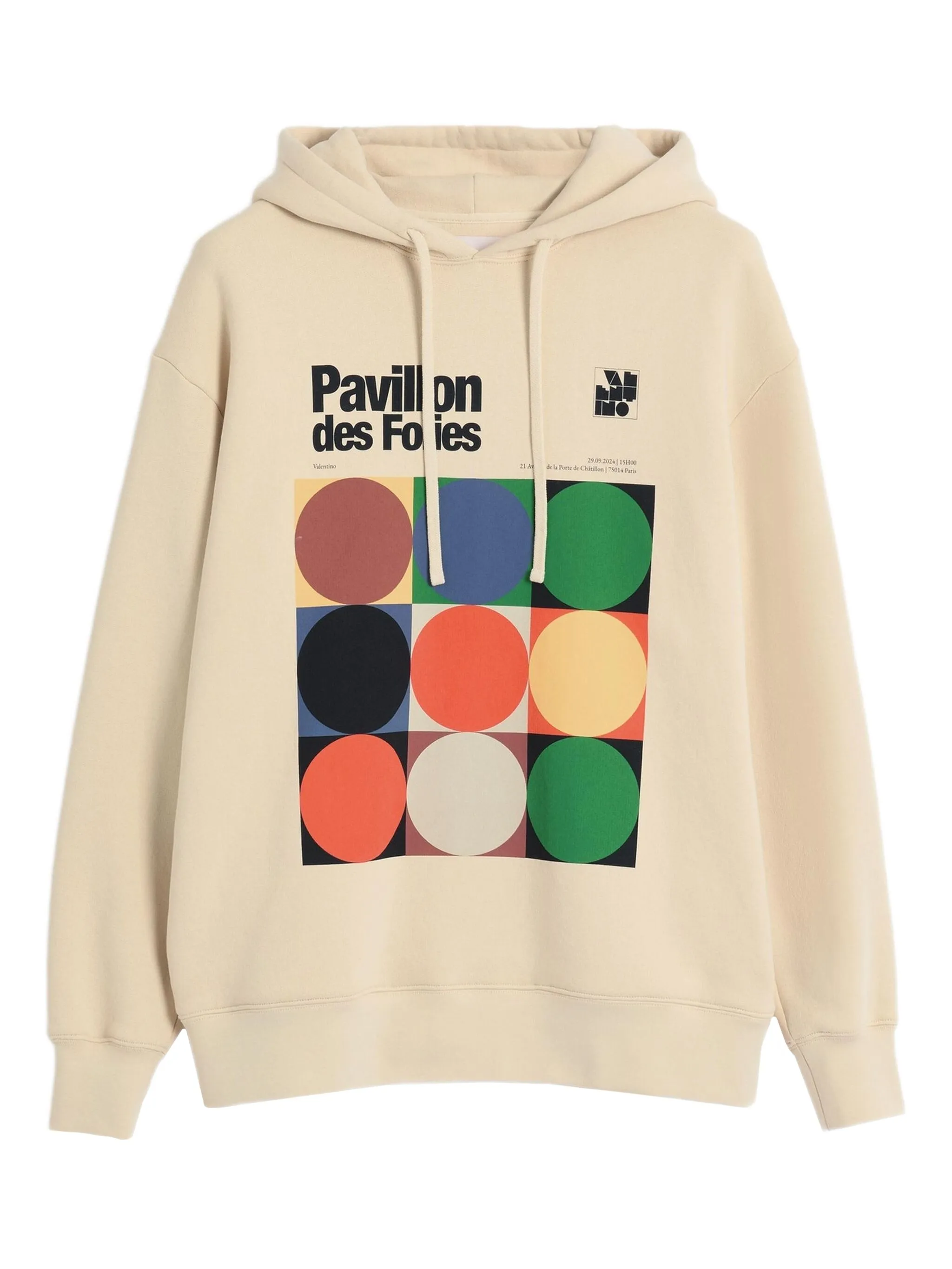 

Худи с принтом Pavillon des Folies Valentino Garavani, нейтральный