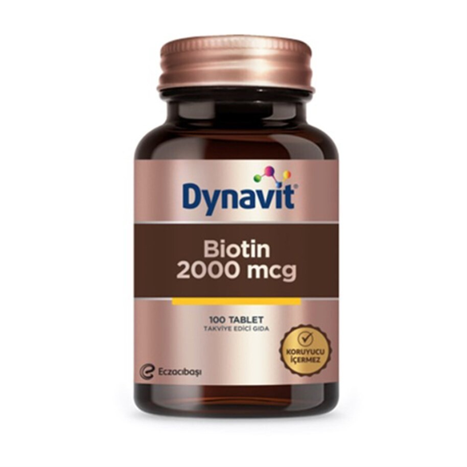 

Dynavit Биотин 2000 мкг 100 таблеток