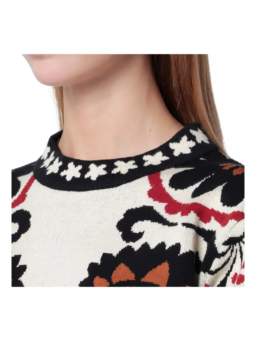 

Топ в полоску с гобеленовым узором Farm Rio, белый