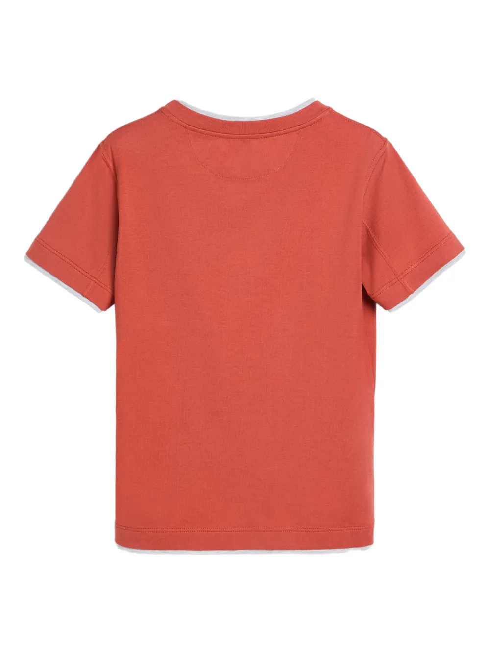 

Многослойная футболка Brunello Cucinelli Kids, оранжевый