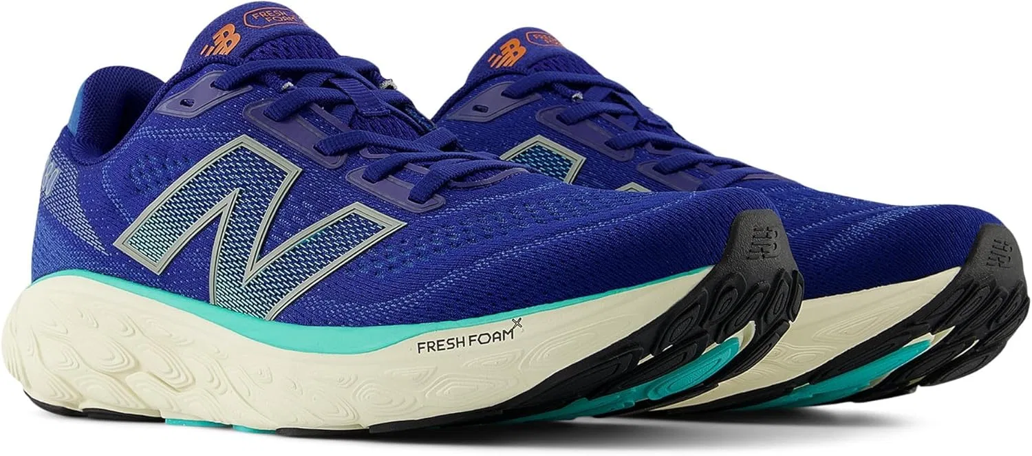 Мужские беговые кроссовки New Balance Fresh Foam X 880 V14, Inkwell Cyber Jade Dark Silver Metallic