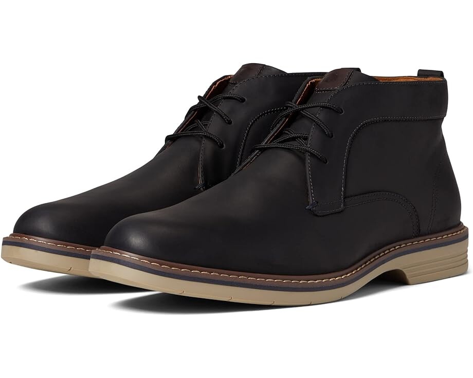 

Ботинки Florsheim Norwalk Plain Toe Chukka, цвет Black Crazy Horse