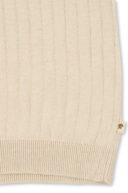 Поло детское MIO KNIT POLO GOTS Konges Sløjd, бежевый — фото 4