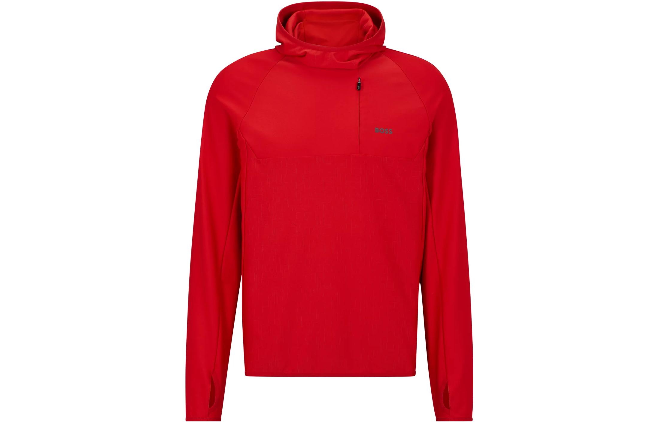 

Худи HUGO BOSS с логотипом и светоотражающими деталями, красное