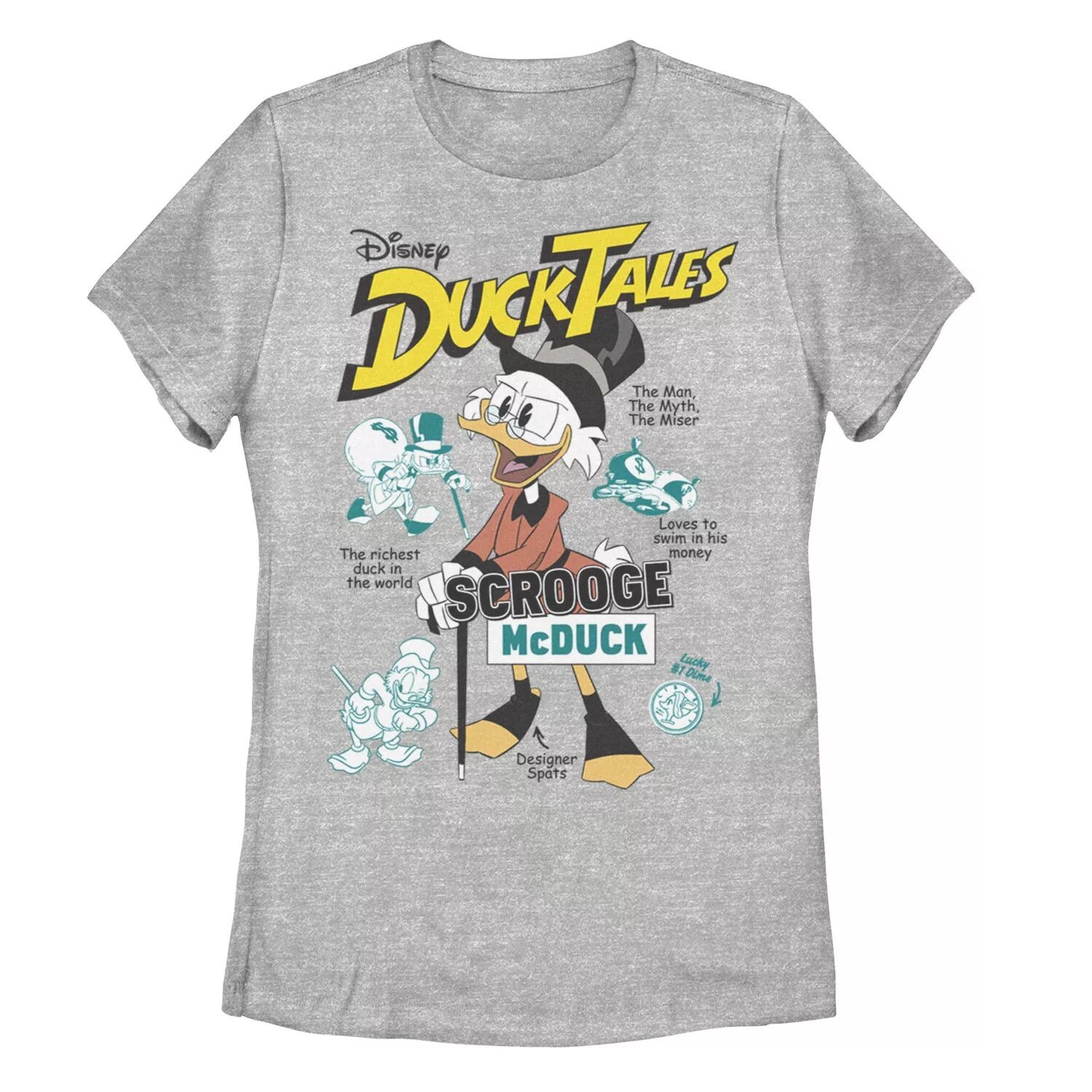 

Футболка с изображением самой богатой утки Disney's DuckTales для юниоров Licensed Character