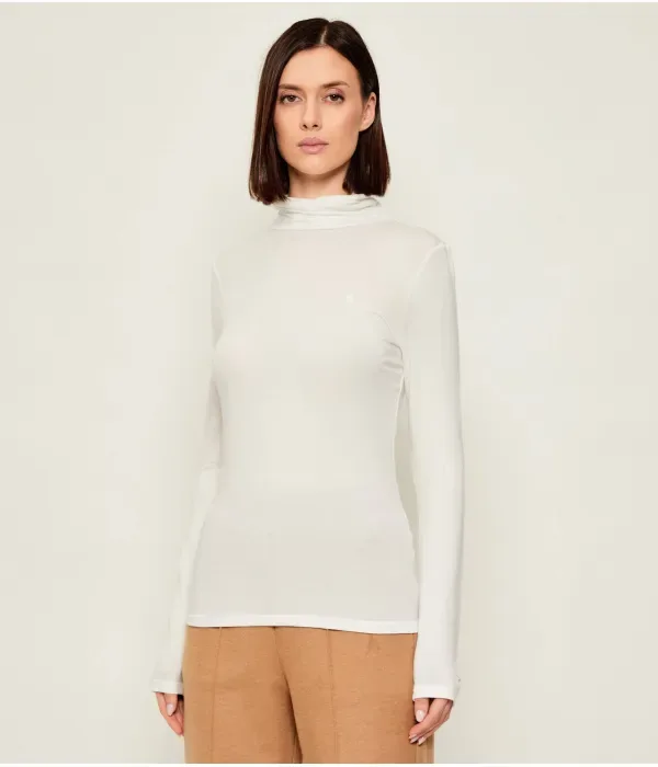 Мягкая водолазка из тенселя slim fit Tommy Hilfiger, кремовый