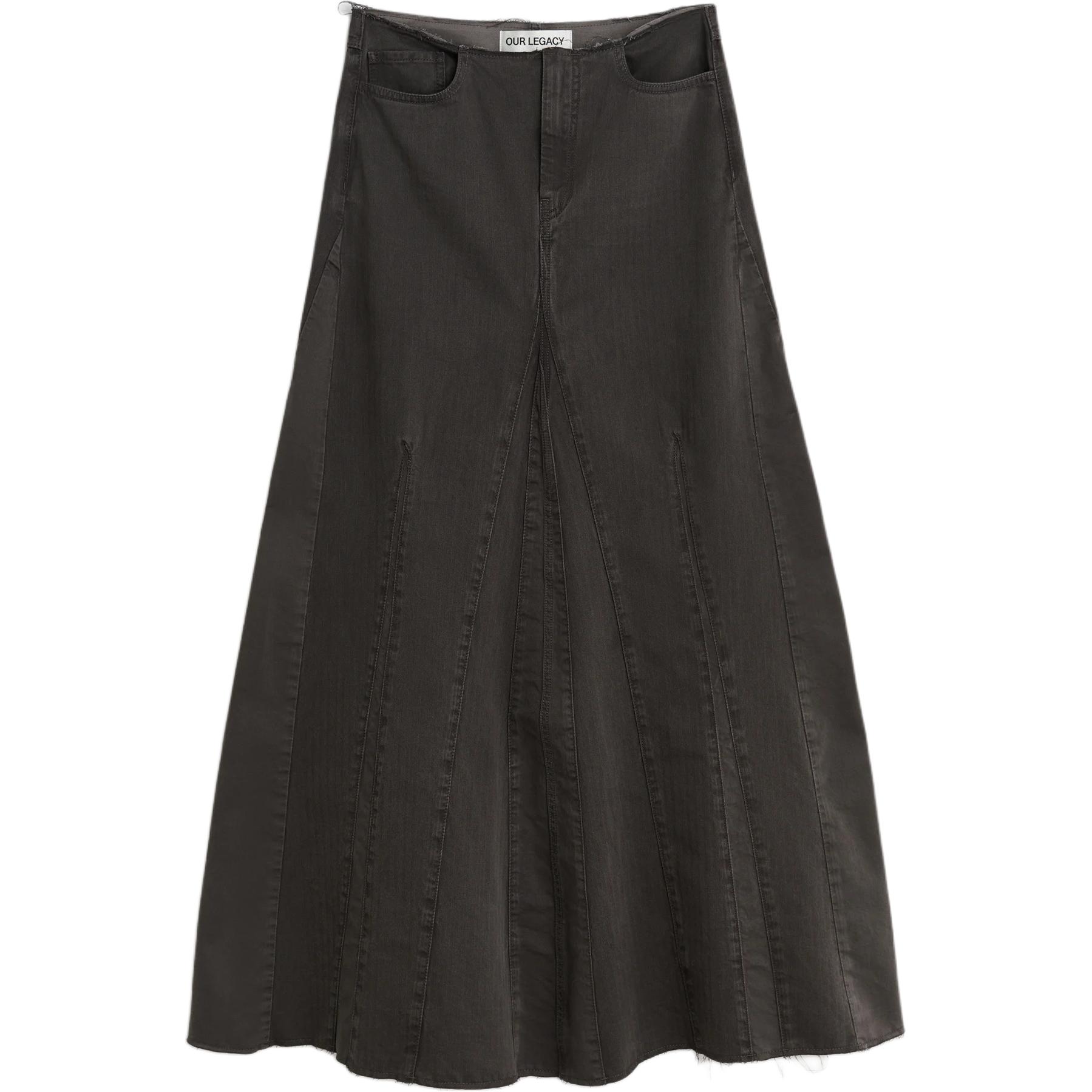 

Макси-юбка Rebel OUR LEGACY, серо-черная