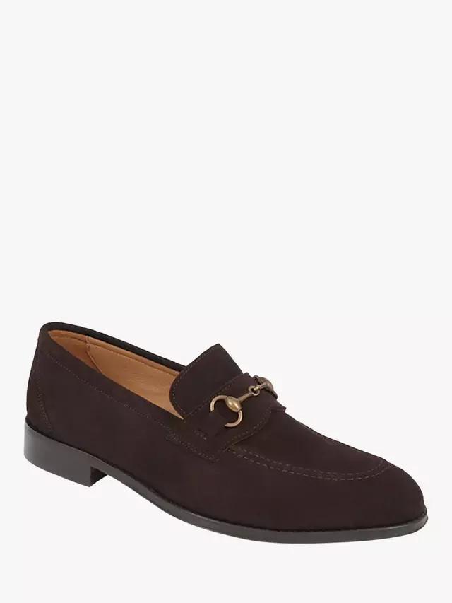 Замшевые лоферы Reece Jones Bootmaker, Brown — фото 2