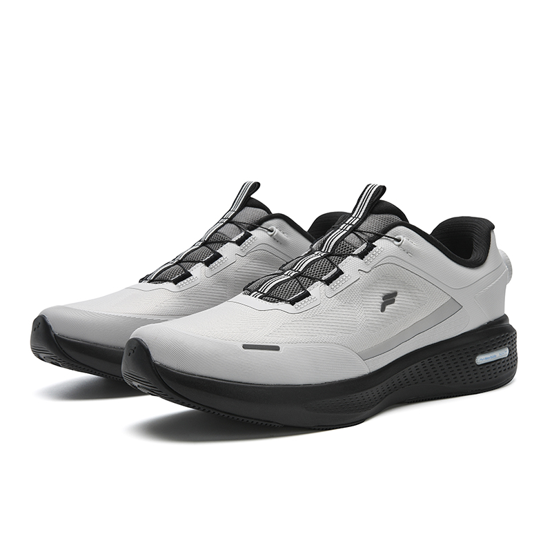 FILA NUVOLE 3 Беговые кроссовки для мужчин с амортизацией и устойчивостью к истиранию в сером цвете Quiet Gray/Charcoal Gray, цвет Quiet Gray/Charcoal Gray — фото 3