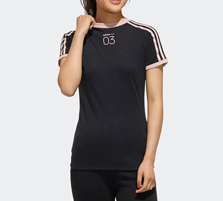 Футболка женская raglan sleeve, black Adidas Neo — фото 4
