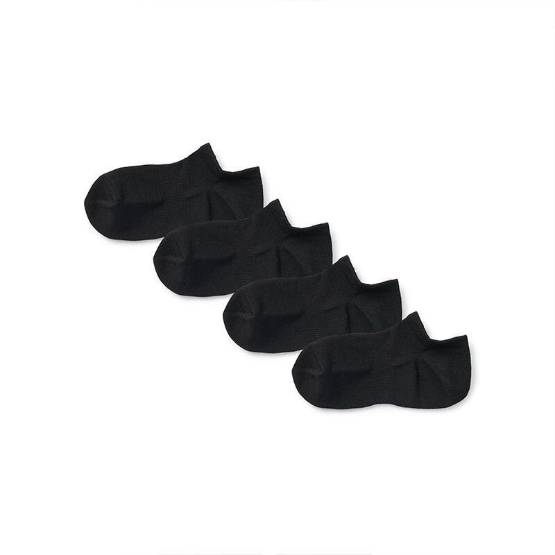 

Носки-лодочки Muji спортивные, черный, 4 пары