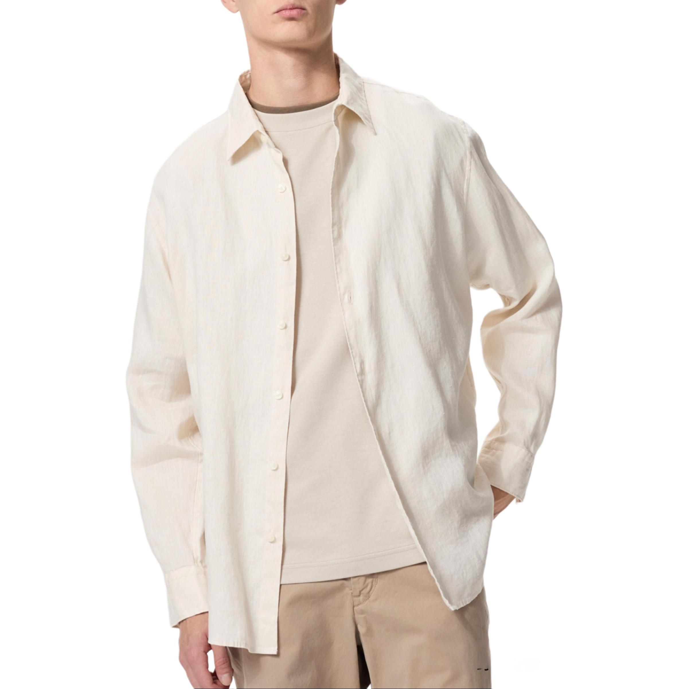 

Рубашка Unisex Light Beige UNIQLO, светло-бежевый