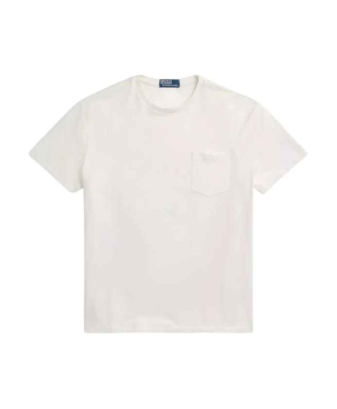 

Хлопковая футболка с карманом Ralph Lauren, белый