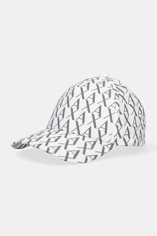 

Хлопковая кепка с козырьком Armani Exchange, белый